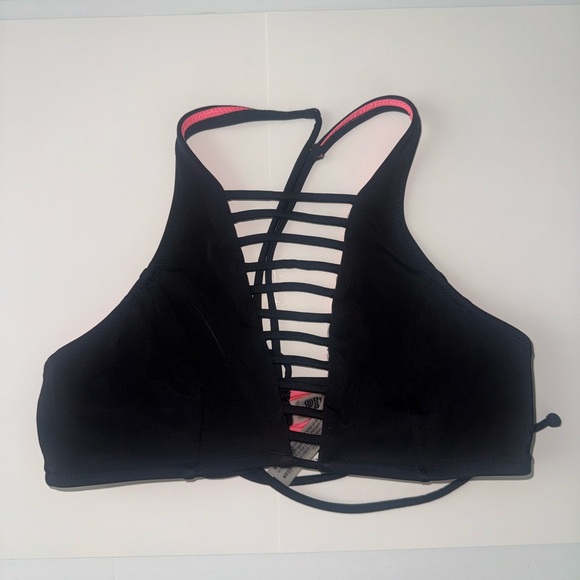 Victorias Secret Black and Pink Strappy Bikini Set - Picture 2 of 8